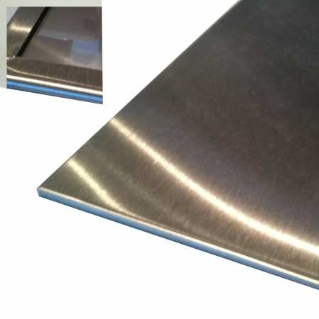 EDELSTAHL MAGNETWAND UMGEFALZT